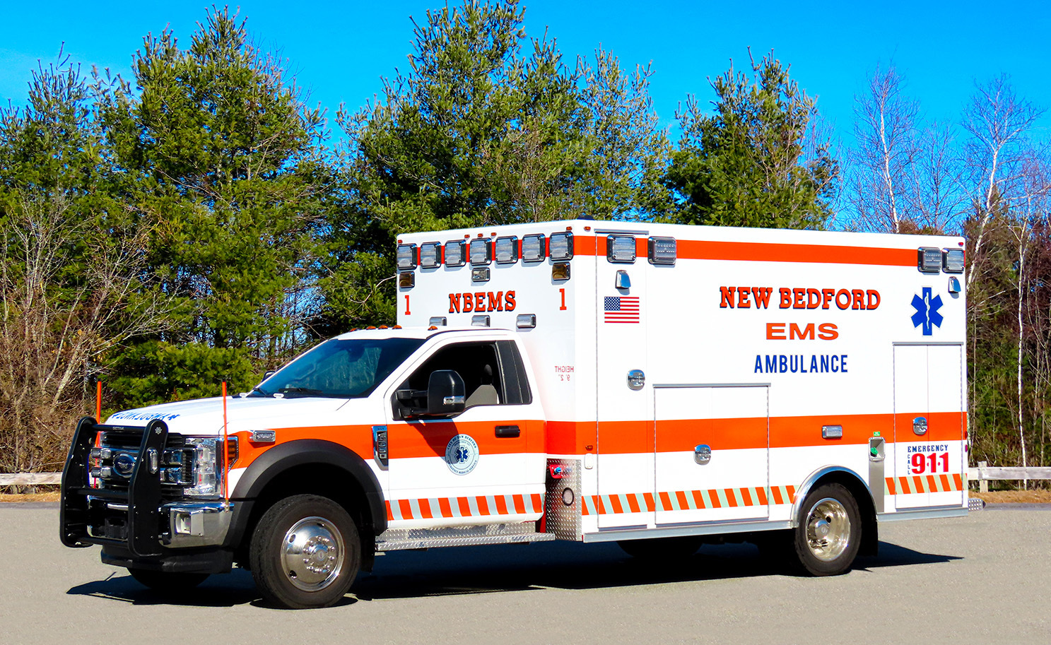 New Bedford EMS - Osage Super Warrior Type I Ambulance - Bulldog Fire ...