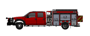 Fouts Four Pumper Driver Side Drawing