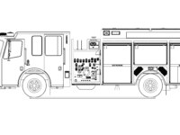 Ferrara H-7329 Pumper Drawing